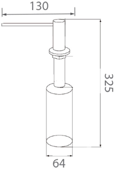 Bản vẽ bình xà phòng Techbath T1816.02