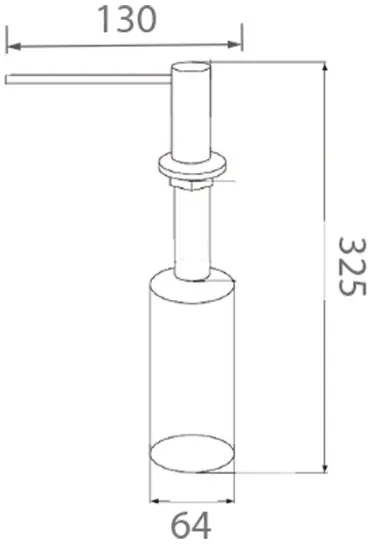 Bản vẽ bình xà phòng Techbath T1816.02