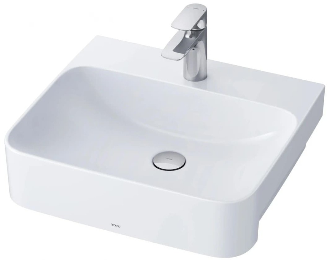 Chậu lavabo bán âm bàn TOTO LW1315CBVN#XW