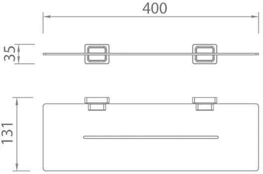 Bản vẽ kệ chữ nhật Techbath T1106.05