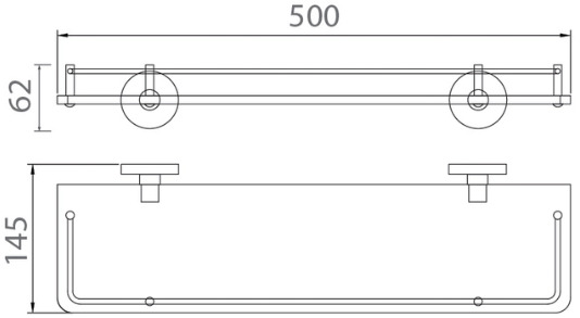 Bản vẽ kệ chữ nhật Techbath T1206.04