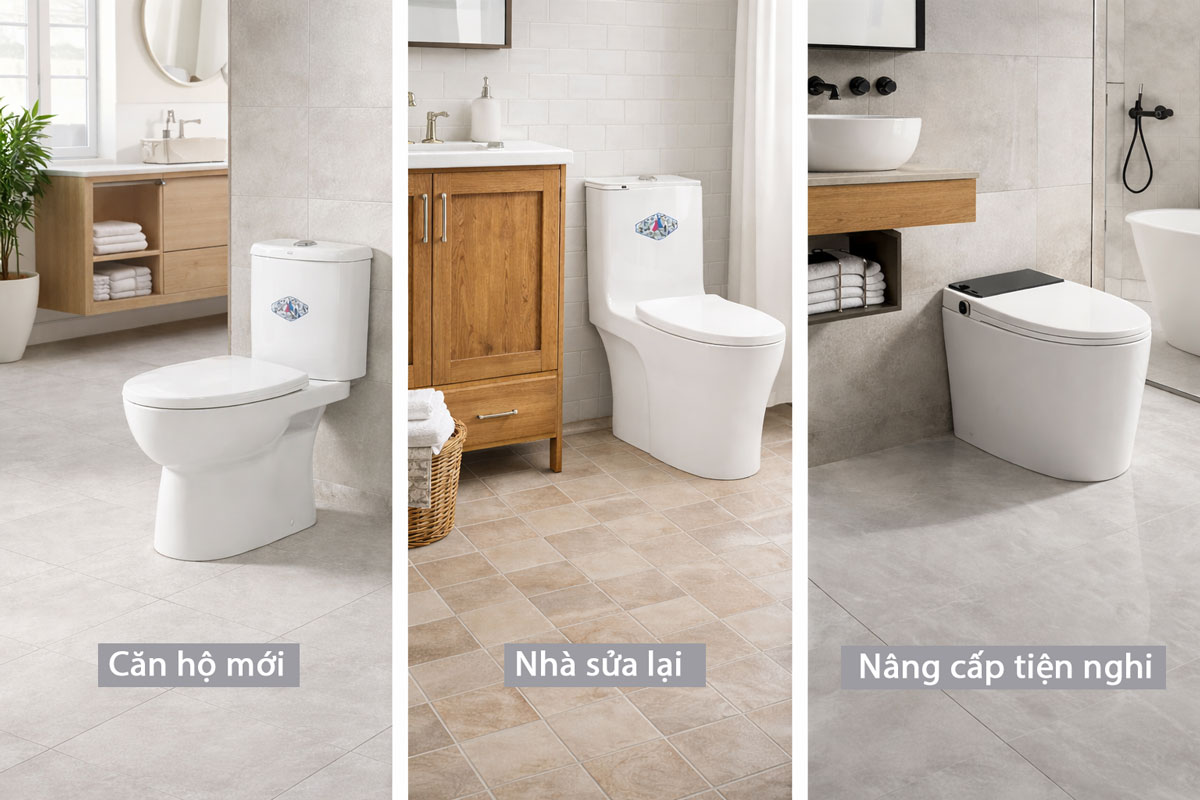 Tư vấn chọn bồn cầu Selta theo nhu cầu làm nhà mới, sửa nhà và nâng cấp tiện nghi