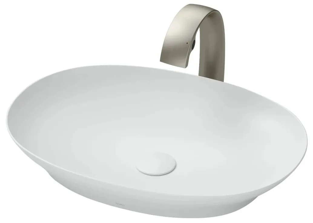 Chậu Rửa Lavabo đặt bàn màu trắng mờ TOTO LT4706#MW