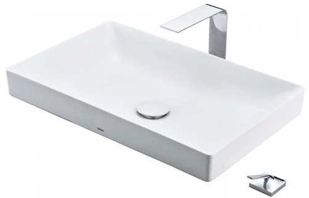 Chậu Rửa Lavabo đặt bàn màu trắng mờ TOTO LT4716G17#XW