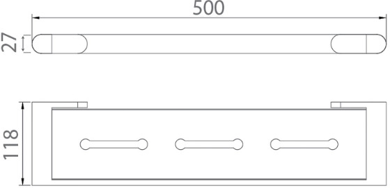 Bản vẽ kệ chữ nhật Techbath T1206.06
