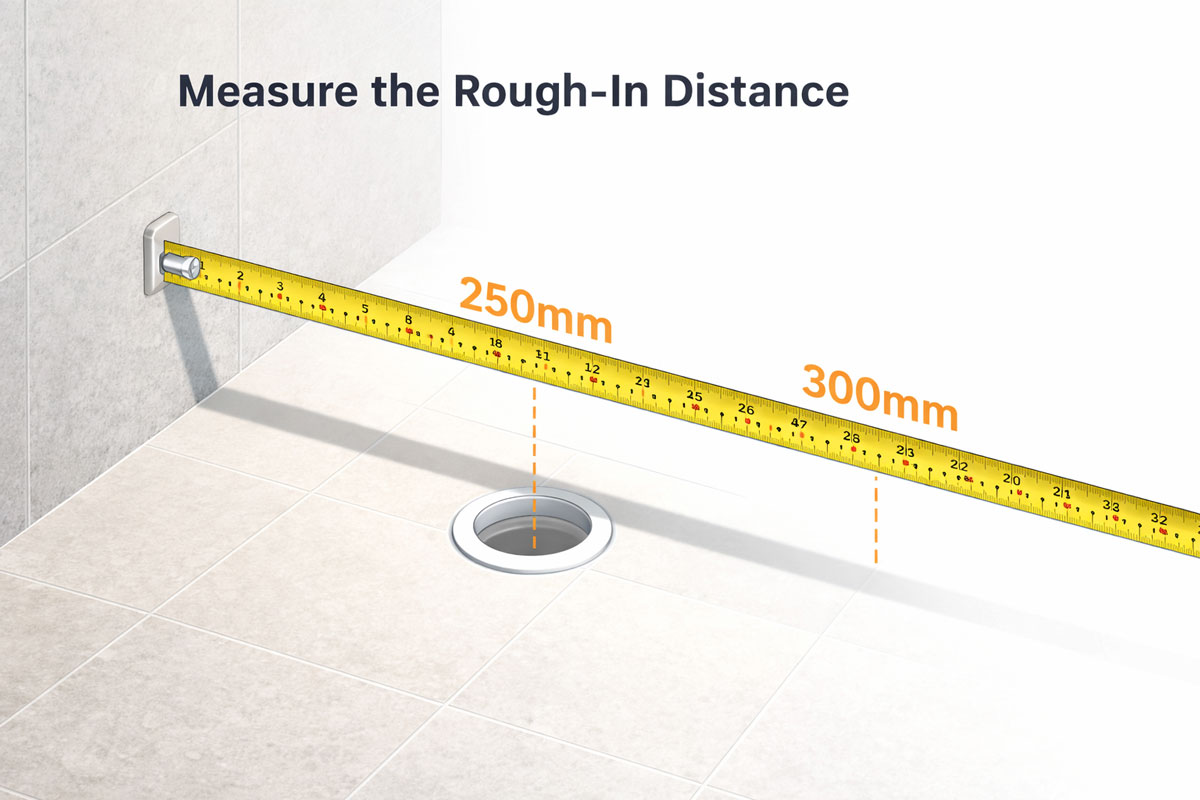 Lưu ý khi đo tâm xả bồn cầu Basic 300mm và 250mm trước khi mua