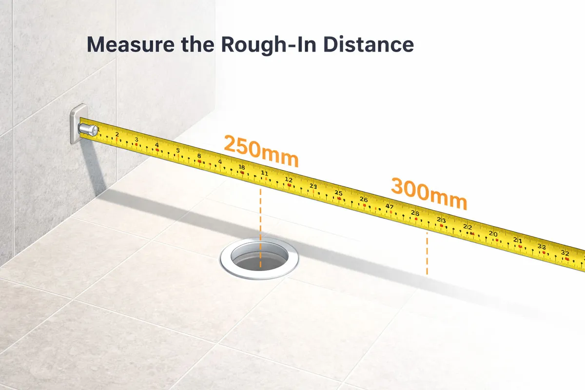 Lưu ý khi đo tâm xả bồn cầu Basic 300mm và 250mm trước khi mua