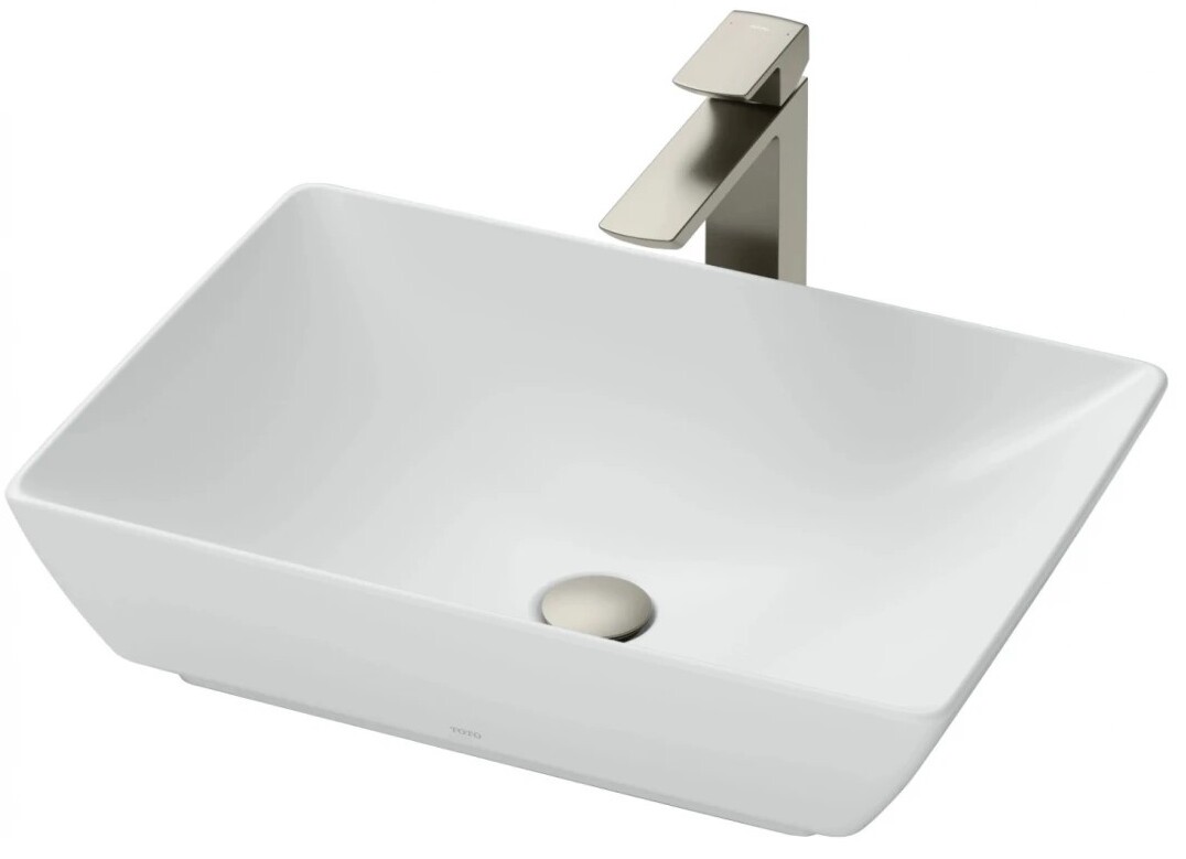 Chậu rửa mặt đặt bàn màu trắng mờ Lavabo TOTO LT1735#MW