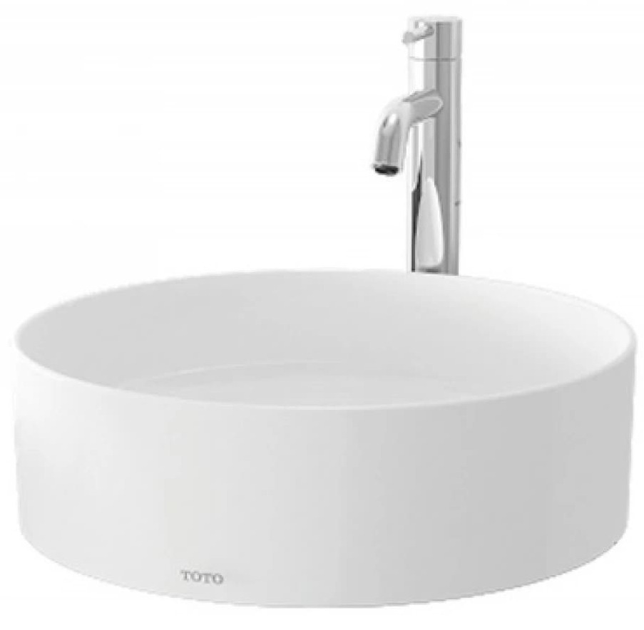 Chậu rửa mặt đặt bàn màu trắng Lavabo TOTO LW573JW/F#W