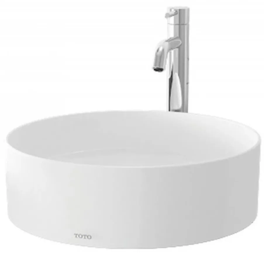 Chậu rửa mặt đặt bàn màu trắng Lavabo TOTO LW573JW/F#W