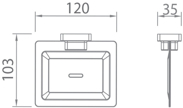 Bản vẽ giá xà phòng Techbath T1104.05