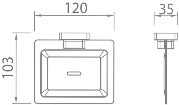 Bản vẽ giá xà phòng Techbath T1104.05