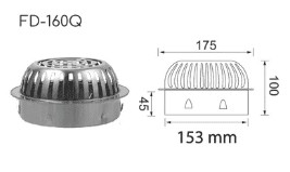 Cầu chắn rác dạng nan dẹt cho ống 200 Hiwin FD-200Q 