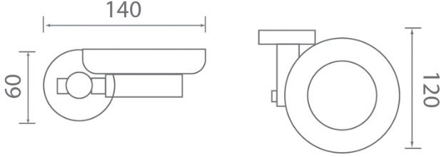 Bản vẽ giá xà phòng Techbath T1304.01