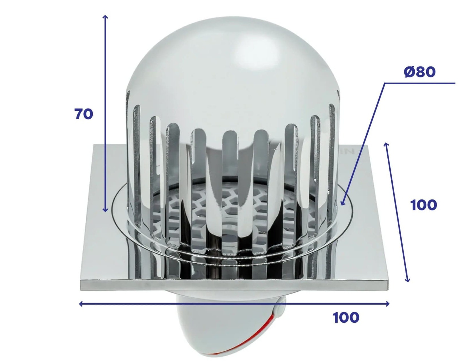 Cầu chắn rác đồng mạ crom Hiwin FD-1601F