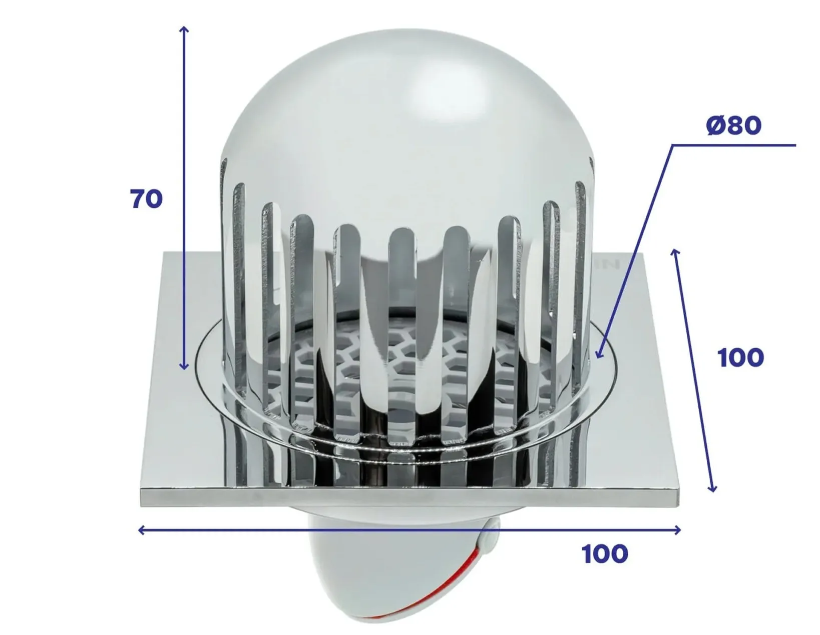 Cầu chắn rác đồng mạ crom Hiwin FD-1601F