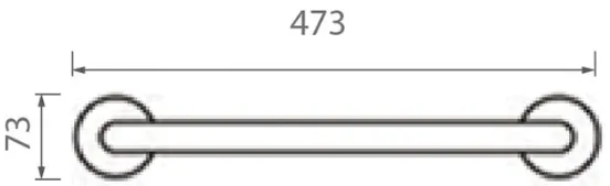Bản vẽ thanh vịn Techbath T1318.01