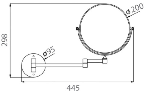 Bản vẽ gương Techbath T1719.01