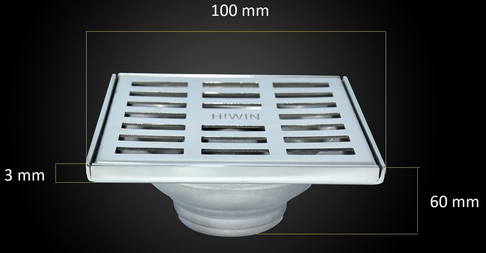 Ga thoát sàn ngăn mùi thoát nhanh phi 60/76 HIWIN FD-121B