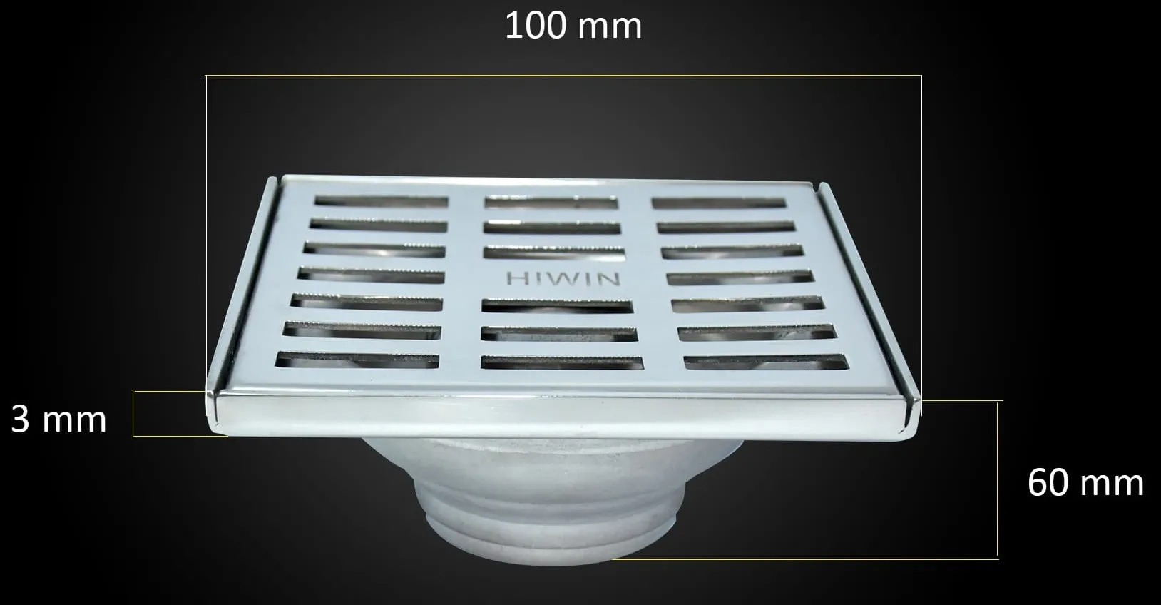 Ga thoát sàn ngăn mùi thoát nhanh phi 60/76 HIWIN FD-121B