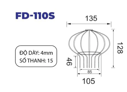 Cầu chắn rác inox dòng S phi 110 Hiwin D110S