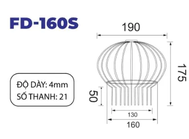 Cầu chắn rác inox dòng S phi 160 Hiwin D160S