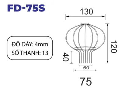 Cầu chắn rác inox dòng S phi 75 Hiwin D75S