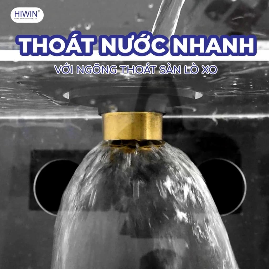 Phễu thu sàn máy đuôi lò so Hiwin FD-9310W