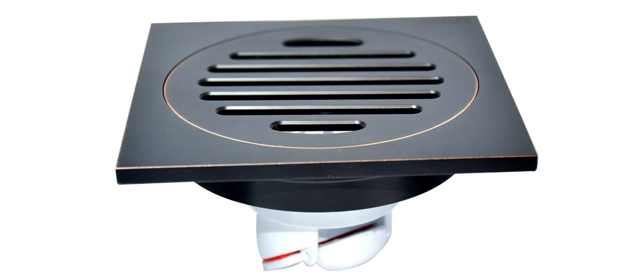 Ga thoát sàn ngăn mùi thoát nhanh phi 100x100 màu đen HIWIN FD-1101D