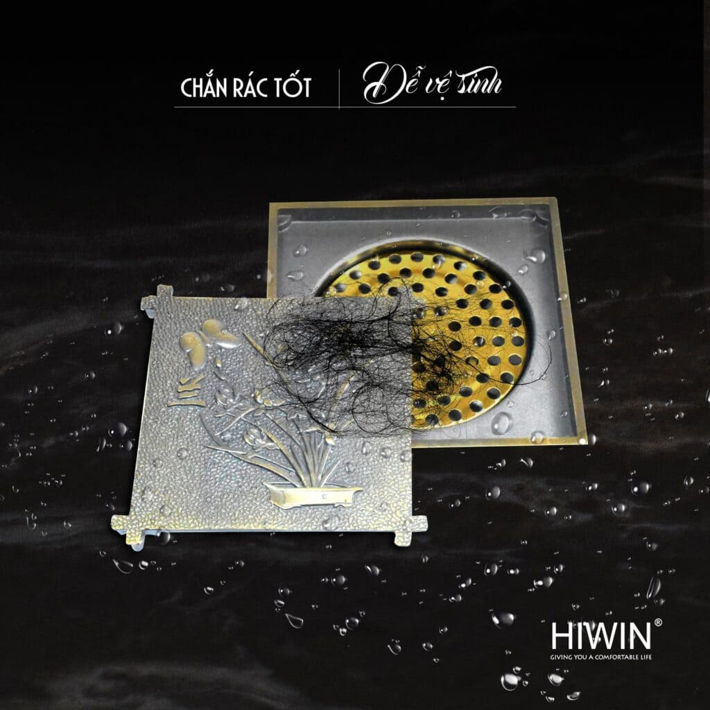 Ga thoát sàn hoa văn giả cổ Hiwin FD-4702