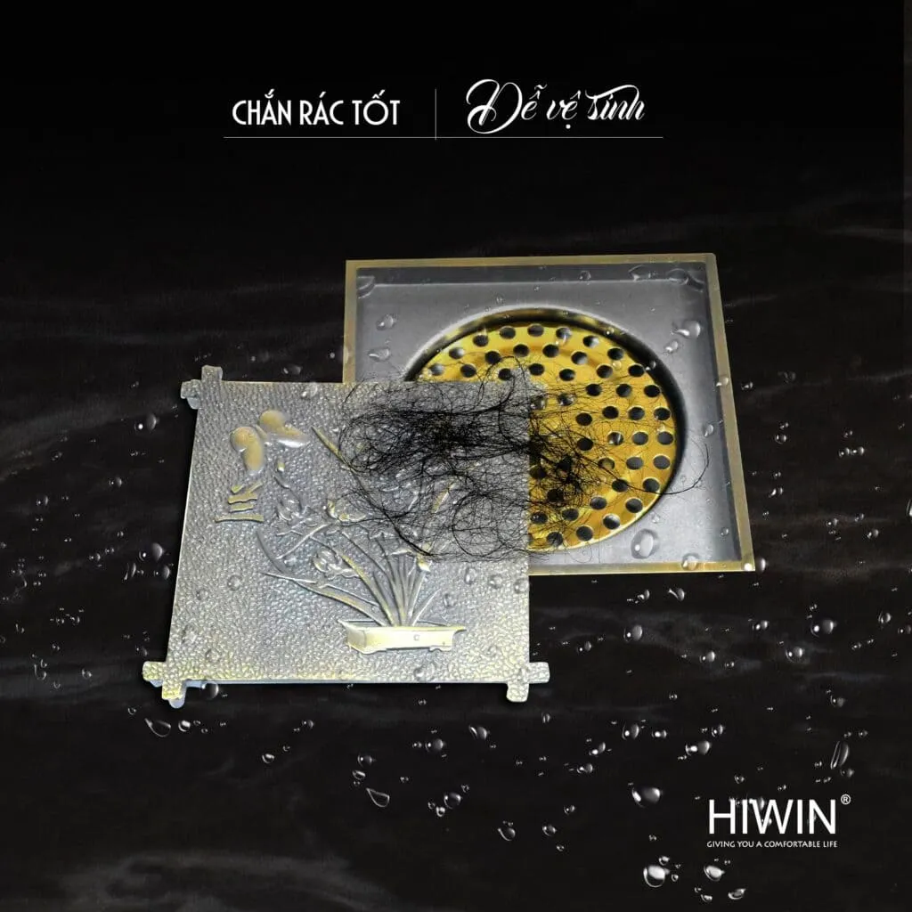Ga thoát sàn hoa văn giả cổ Hiwin FD-4702