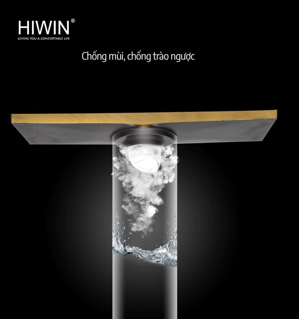 Ga thoát sàn dài phong cách giả cổ hoa lan Hiwin FD-4832