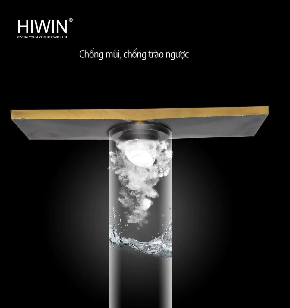 Ga thoát sàn dài phong cách giả cổ hoa lan Hiwin FD-4832