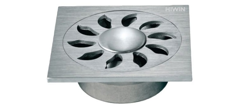 Ga thoát sàn đúc máy giặt liền khối sus304 chống gỉ Hiwin FD-007