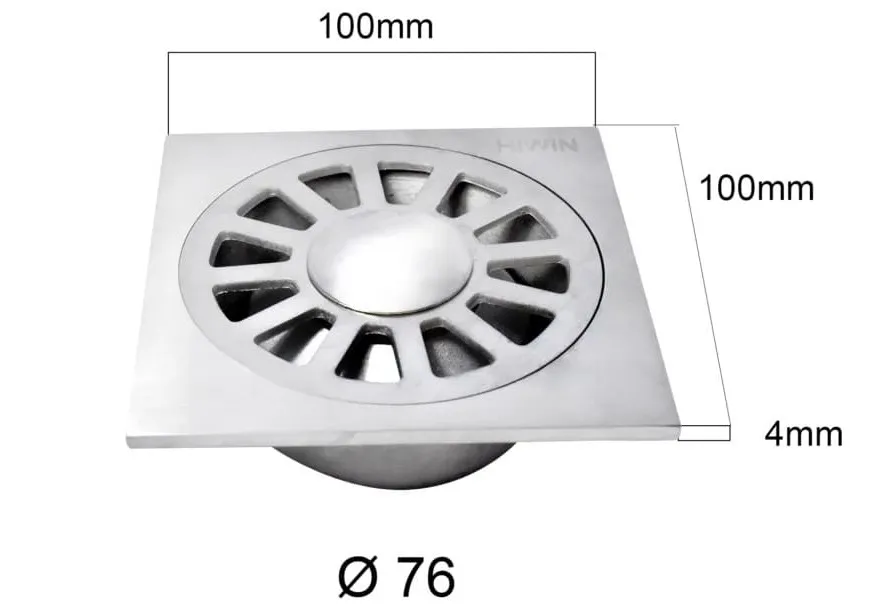 Ga thoát sàn máy giặt thoát nước chống mùi Hiwin FD-008