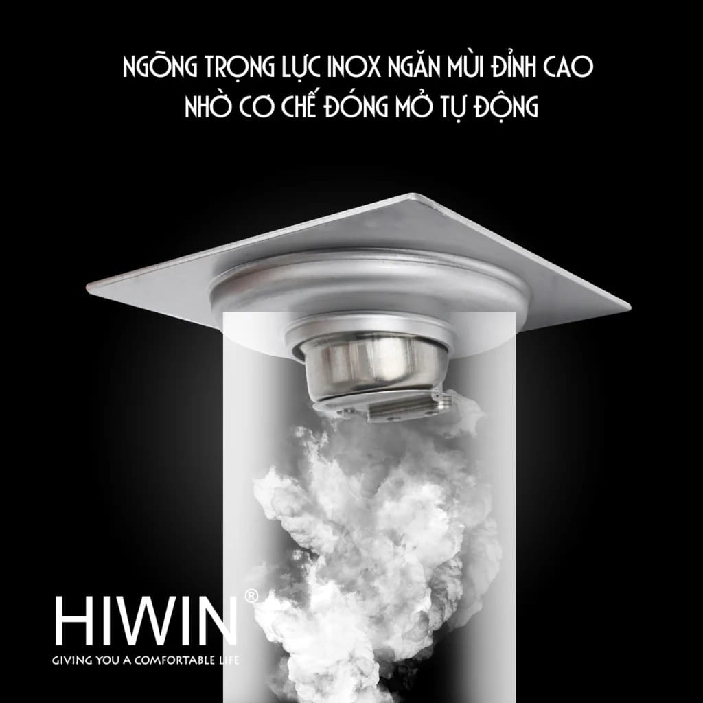 Ga thoát sàn ngăn mùi thoát nước siêu nhanh Hiwin FD-2363