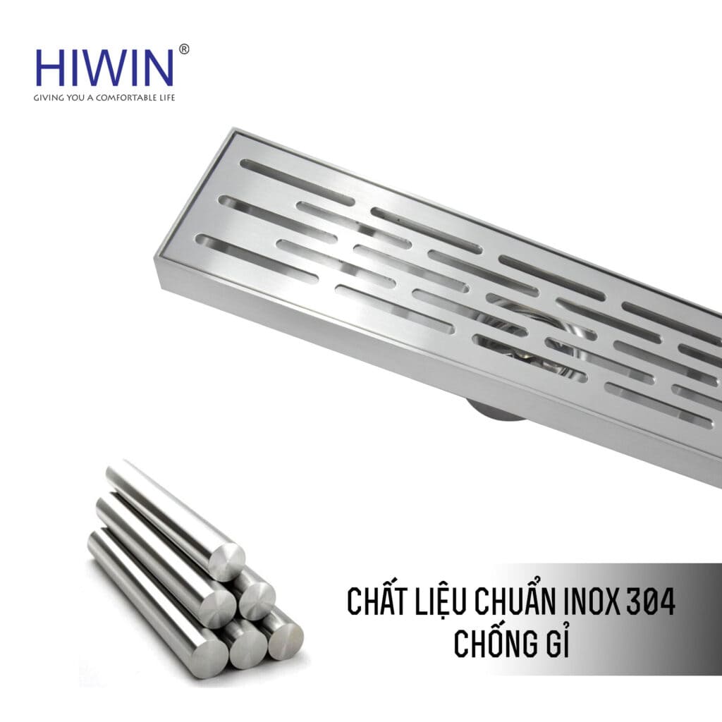 Thoát sàn dài sus304 thoát siêu nhanh Hiwin FD-75302