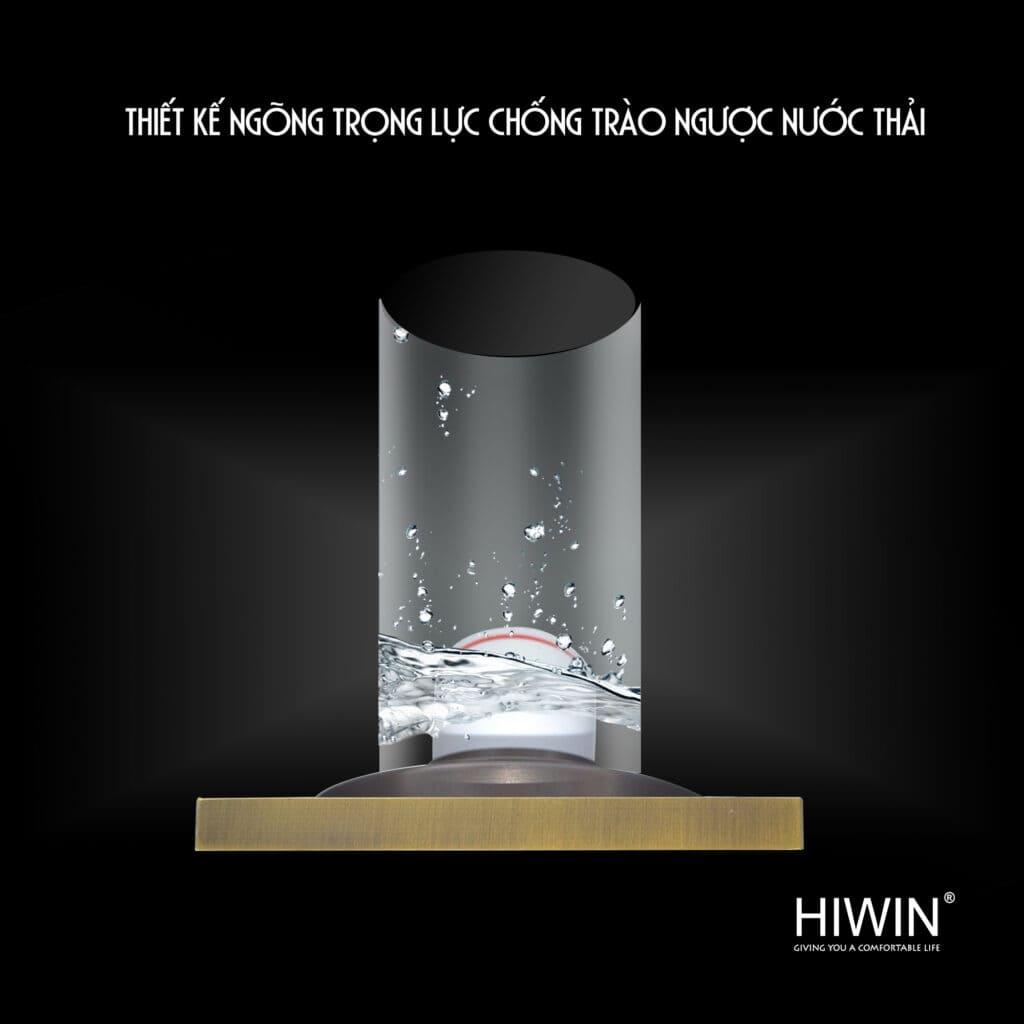 Thoát sàn đồng giả cổ song hỷ mặt vuông thoát nhanh, ngăn mùi Hiwin FD-1412