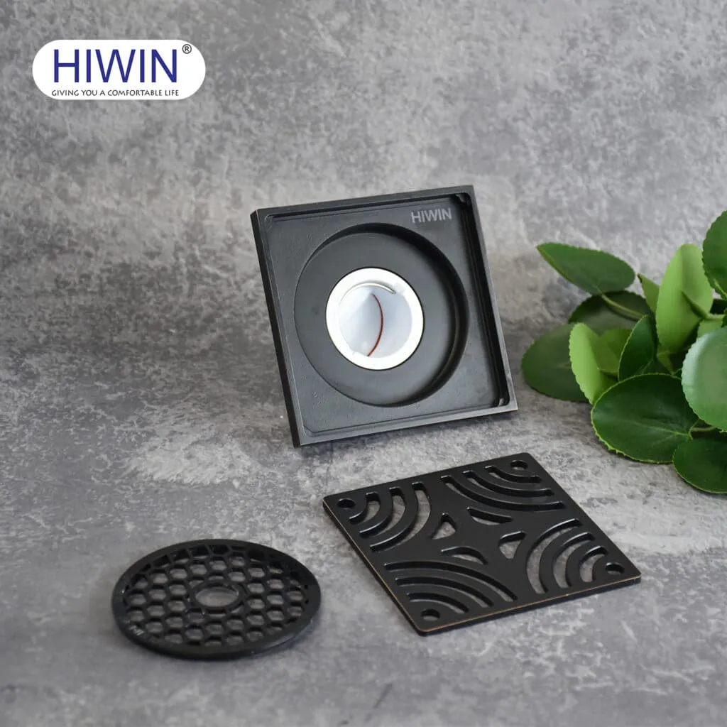 Ga thoát sàn vuông thoát nhanh, ngăn mùi tốt Hiwin FD-1414
