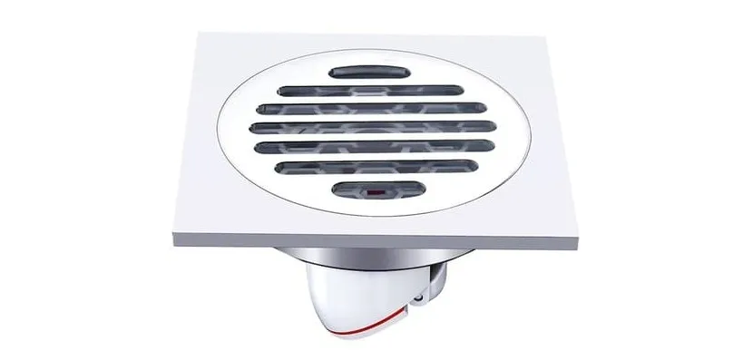 Phễu ga thoát sàn ngăn mùi hôi chất liệu đồng mạ crom HIWIN FD-1101H