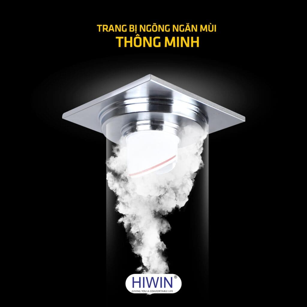 Ga thoát sàn chống hôi thoát nhanh, ngăn mùi, lọc rác Hiwin FD-1119