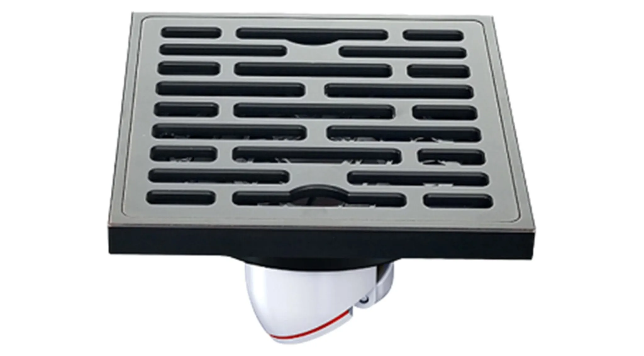 Thoát sàn chống hôi đồng mạ màu đen HIWIN FD-1408B