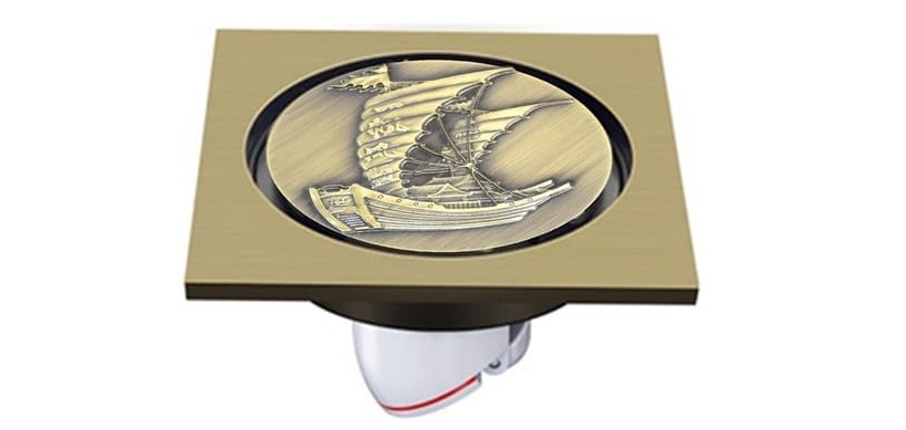 Ga thoát sàn giả cổ hoa văn thuận buồm xuôi gió, ngăn mùi Hiwin FD-1506