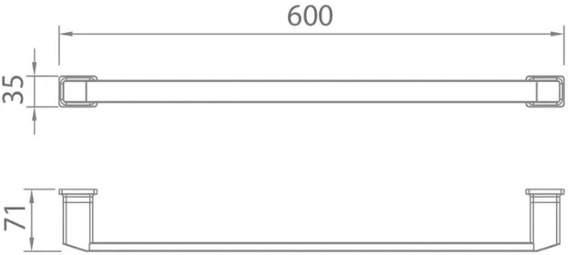 Bản vẽ thanh vắt khăn Techbath T1107.09