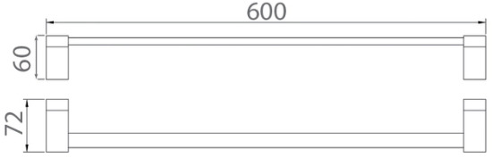 Bản vẽ thanh vắt khăn Techbath T1207.02