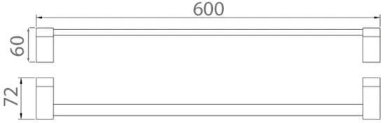 Bản vẽ thanh vắt khăn Techbath T1207.02