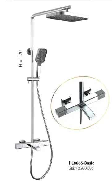 Sen tắm cây đứng nóng lạnh Hilux HL8665-Basic