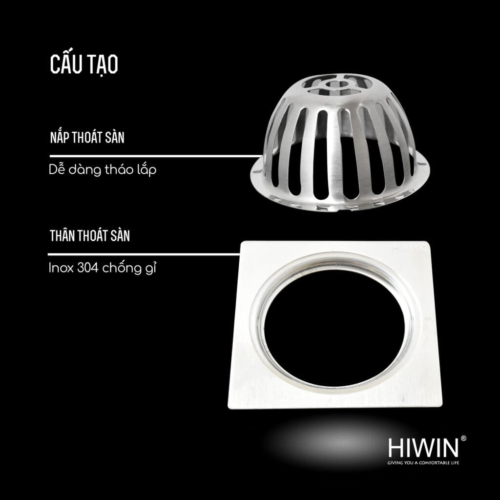Cầu chắn rác inox chuẩn ASTM Mỹ Hiwin FD-100