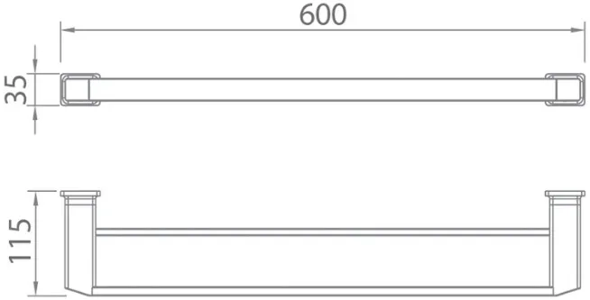 Bản vẽ thanh vắt khăn Techbath T1108.05