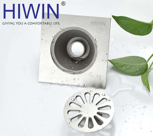 Thoát sàn đúc liền khối inox 304 cao cấp siêu dày dặn Hiwim FD-010